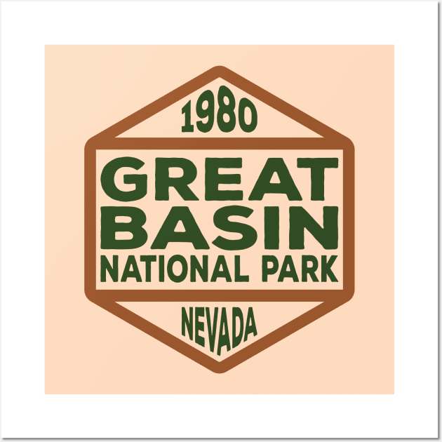 Great Basin National Park badge Wall Art by nylebuss